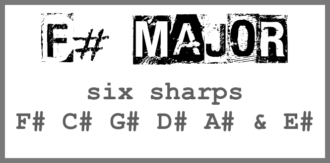 

F# major 
six sharps 
F# C# G# D# A# & E#